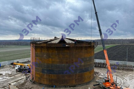 Битумное хранилище общим объемом 80000 м3 в Красноярске - Опытный завод резервуаров и металлоконструкций