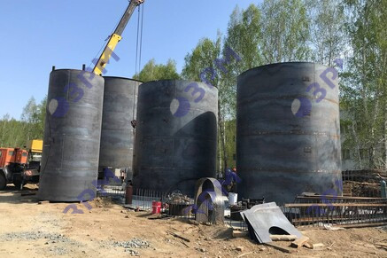 Резервуары РВС-300 и РВС-100 для трансформаторного масла в Красноярске - Опытный завод резервуаров и металлоконструкций